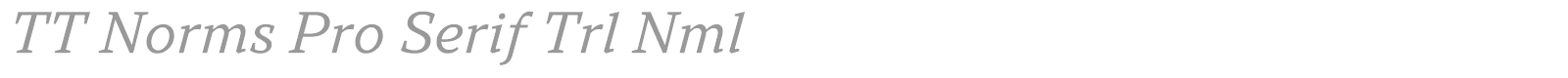 TT Norms Pro Serif font preview
